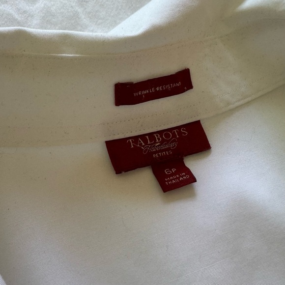 Talbots white fitted button down - Picture 2 of 2